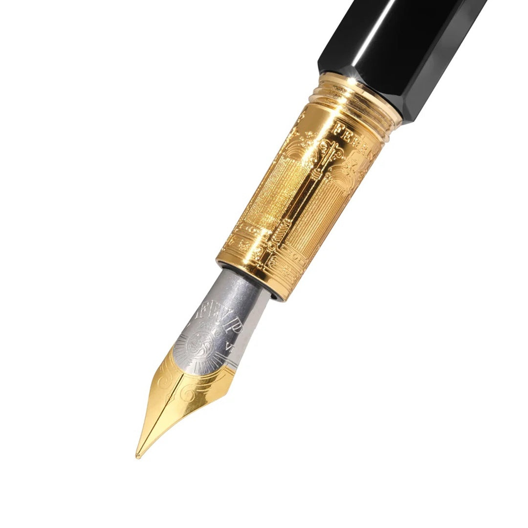 Ferris Wheel Press/The Marquise Fountain Pen - Nevermore Noir - Fine