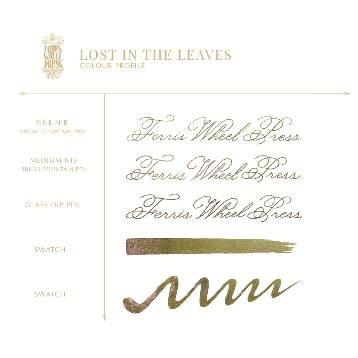 【6/6発売】Ferris Wheel Press/インクポット/Lost In The Leaves 10ml Ink Pots