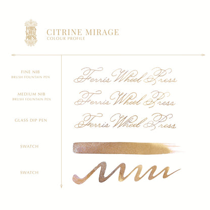 【8/1発売】Ferris Wheel Press/インク/The FerriTales Collection - Citrine Mirage 20ml
