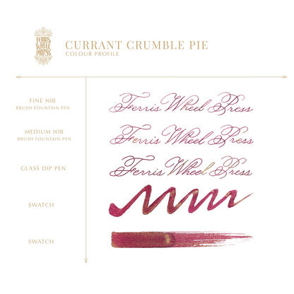 【8/1発売】Ferris Wheel Press/インクポット/Currant Crumble Pie 10ml Ink Pots