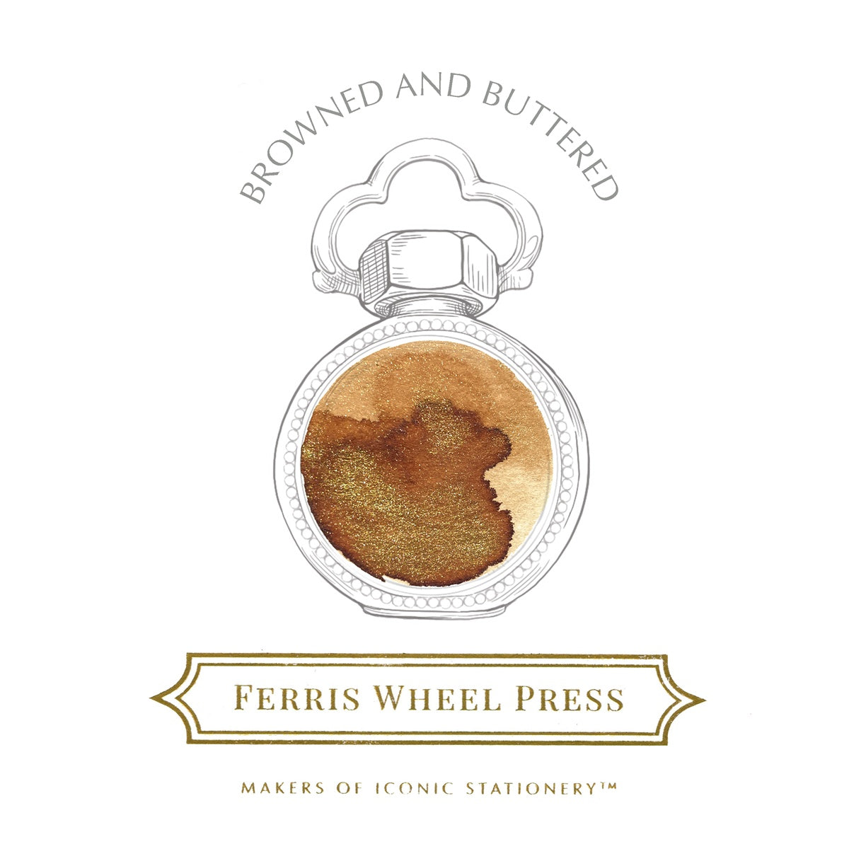 【9/12発売】Ferris Wheel Press/インクポット/Browned and Buttered 10ml Ink Pots