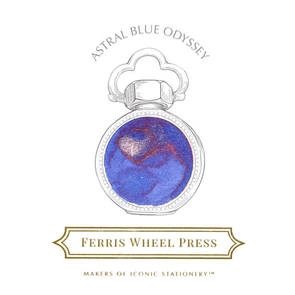 【10/3発売】Ferris Wheel Press/インクポット/Astral Blue Odyssey 10ml Ink Pots