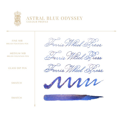 【10/3発売】Ferris Wheel Press/インクポット/Astral Blue Odyssey 10ml Ink Pots