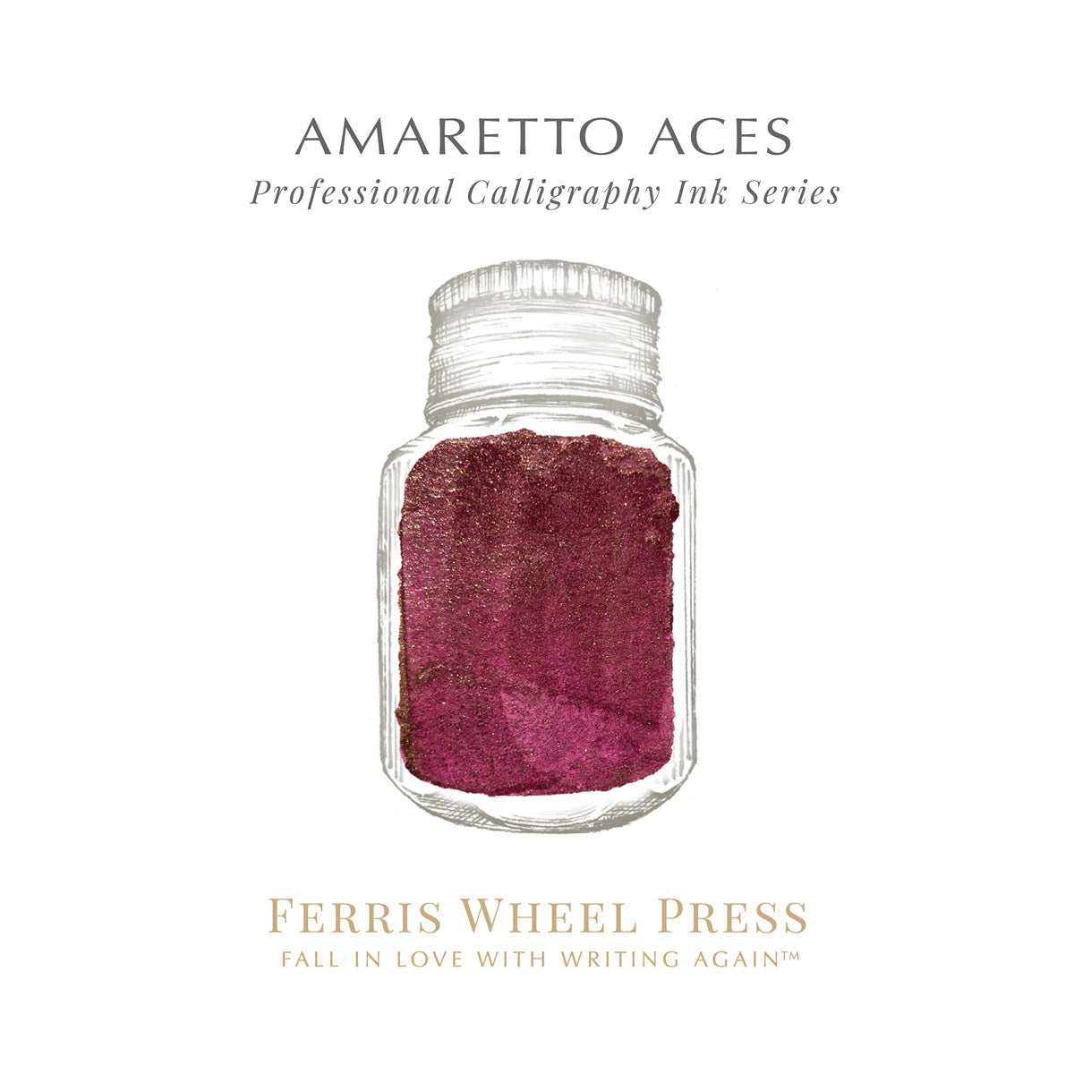 【10/3発売】Ferris Wheel Press/カリグラフィーインク/Fanciful Events Collection - Amaretto Aces 28ml