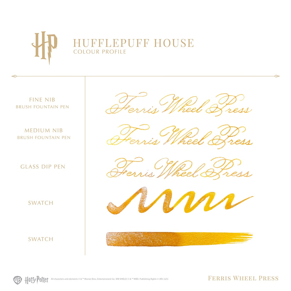 【11/21発送 予約商品】Ferris Wheel Press/インク/Harry Potter Houses of Hogwarts™ Writing Collection - Hufflepuff House 38ml