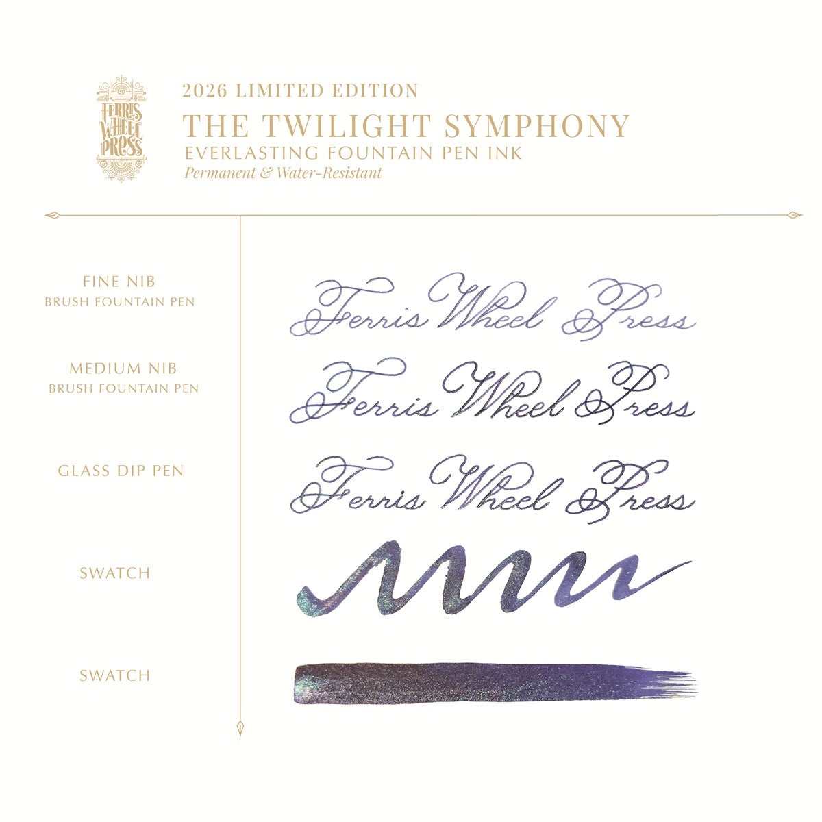 [Released February 6th] Ferris Wheel Press/Ink/2026 Limited Edition The Twilight Symphony 20ml