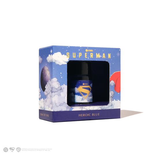 【3/20発売】Ferris Wheel Press/インクポット/Superman Pen & Ink Collection - Heroic Blue 10ml Ink Pots