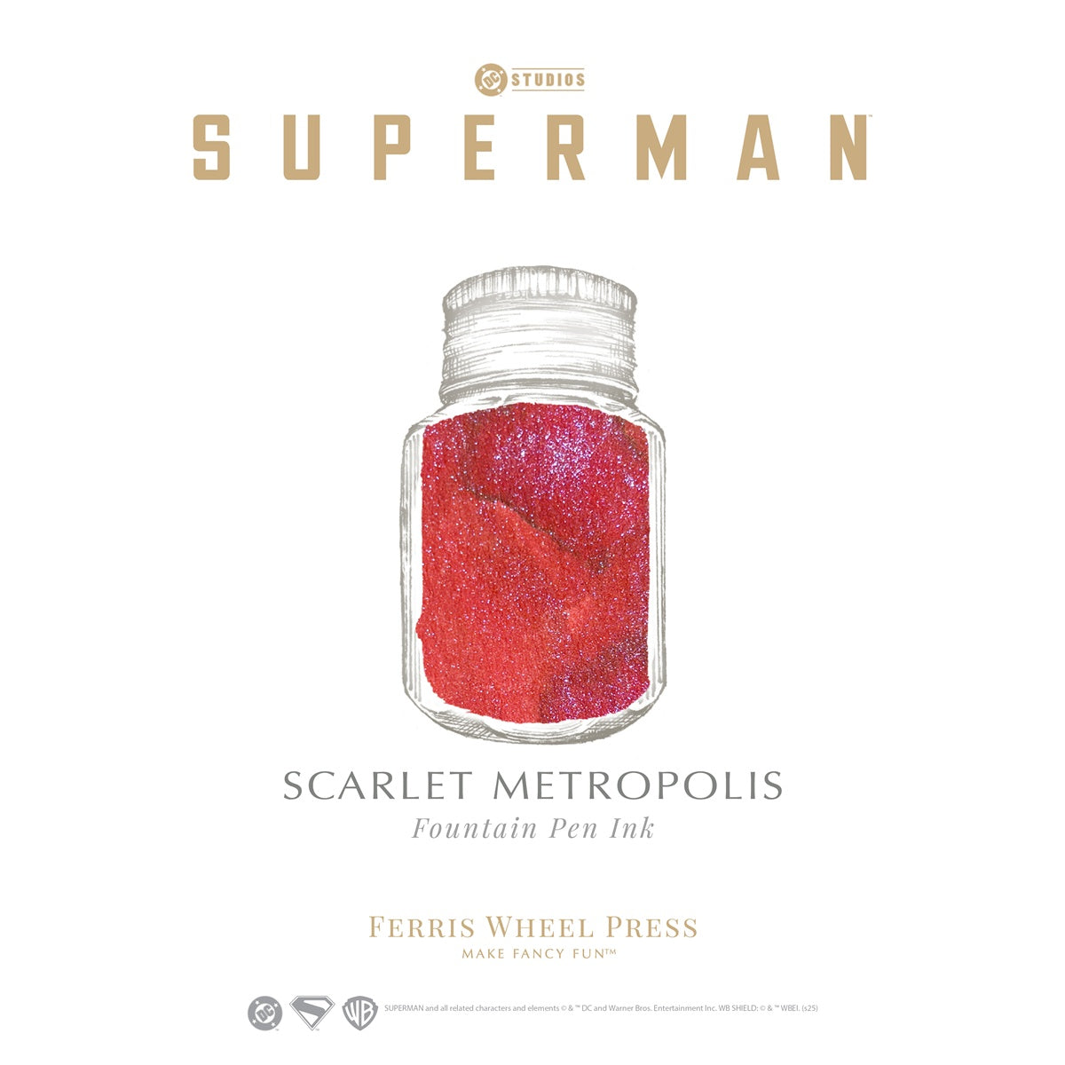 Ferris Wheel Press/インク/Superman Pen & Ink Collection - Scarlet Metropolis 28ml