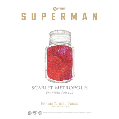 Ferris Wheel Press/インク/Superman Pen & Ink Collection - Scarlet Metropolis 28ml