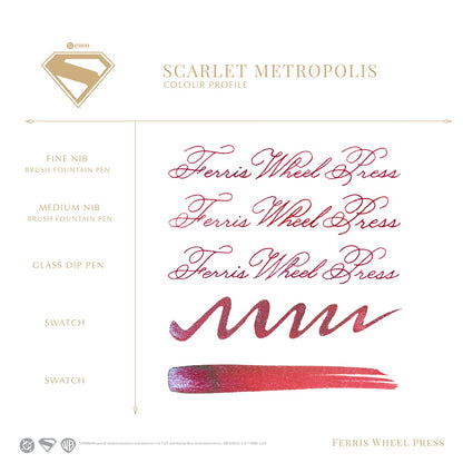 Ferris Wheel Press/インク/Superman Pen & Ink Collection - Scarlet Metropolis 28ml