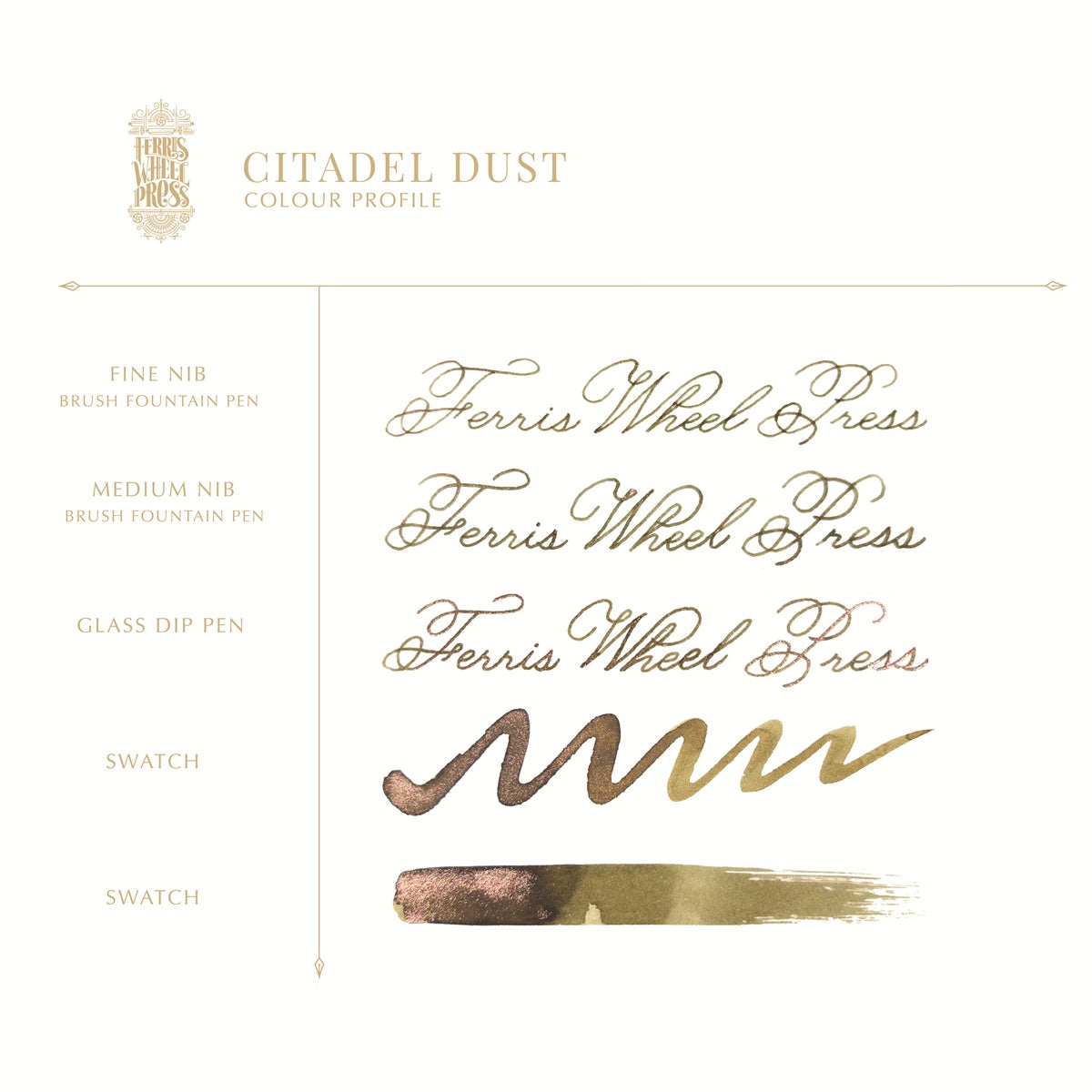 【4/3発売】Ferris Wheel Press/インクポット/Citadel Dust 10ml Ink Pots
