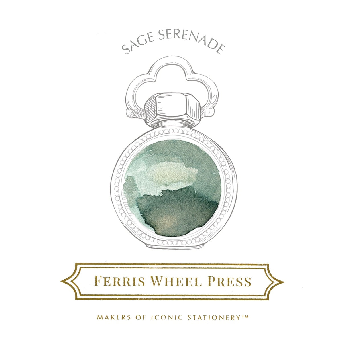 【5/1発売】Ferris Wheel Press/インクポット/Sage Serenade 10ml Ink Pots