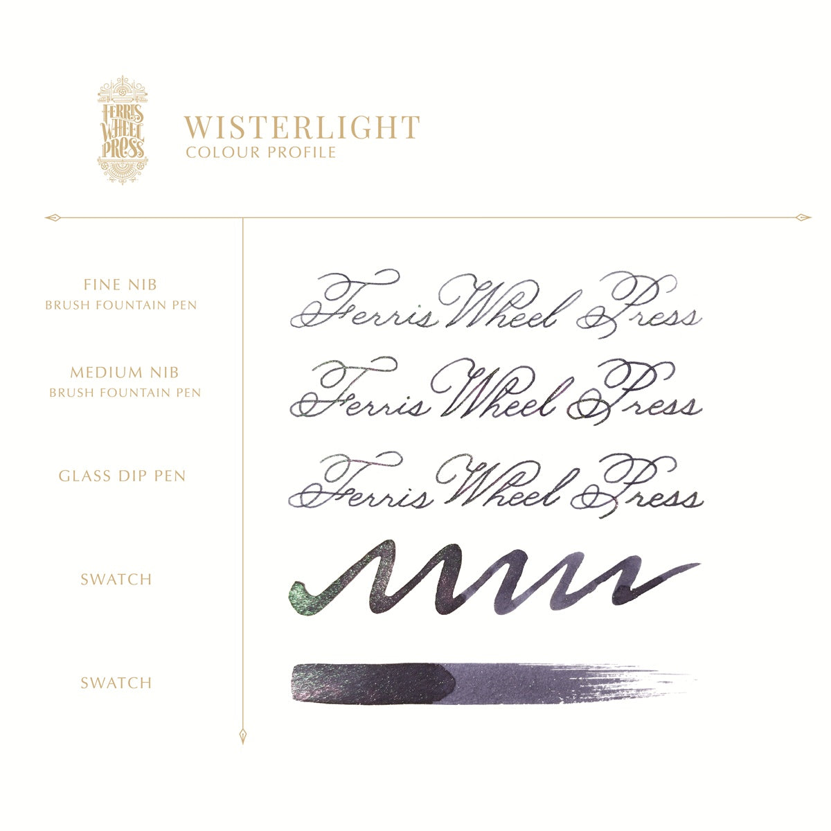 【予約受付中｜7/3発売】Ferris Wheel Press/インク/The FerriTales - Wisterlight 20ml