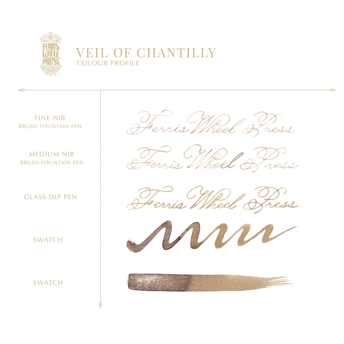 ご予約受付中｜8/7発売】Ferris Wheel Press/インク/Veil of Chantilly