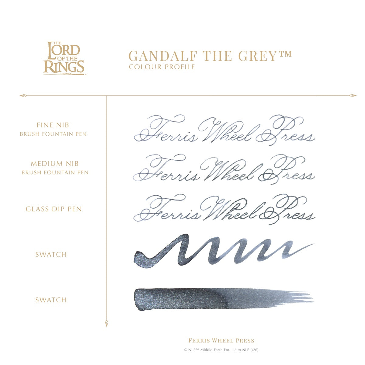 【ご予約受付中｜8/26発売】Ferris Wheel Press/インク/ The Lord of the Rings 25th Anniversary Collection - Gandalf The Grey 38ml