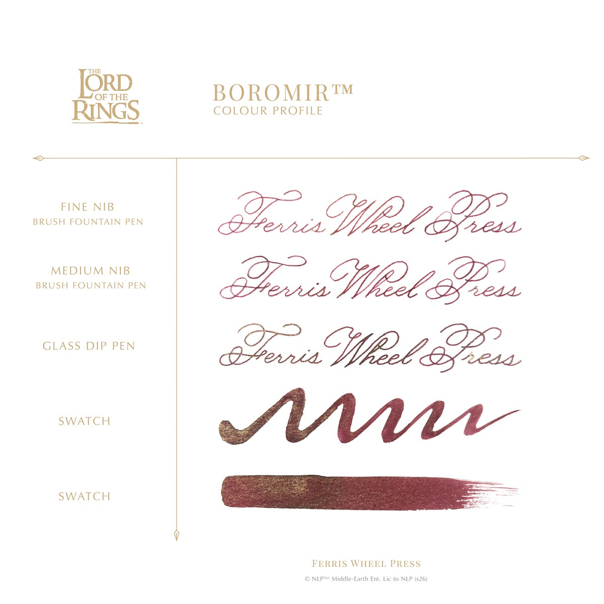 [Now accepting reservations | Releases 8/26] Ferris Wheel Press/Ink/The Lord of the Rings 25th Anniversary Collection - Boromir 38ml