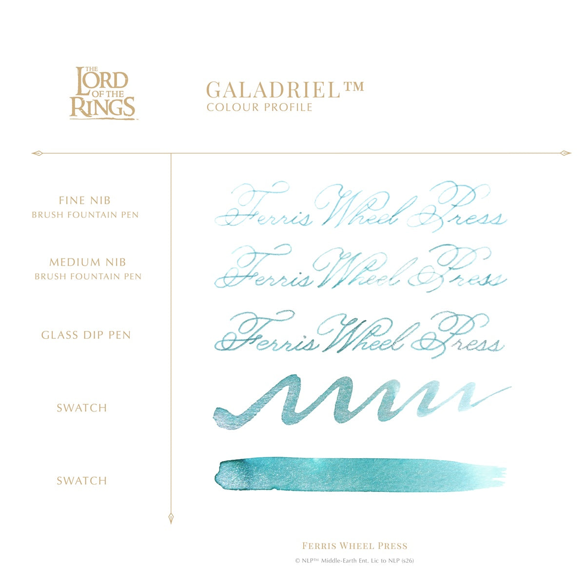 【Now Accepting Pre-orders | Releasing August 26】Ferris Wheel Press/Ink/The Lord of the Rings 25th Anniversary Collection - Galadriel 38ml