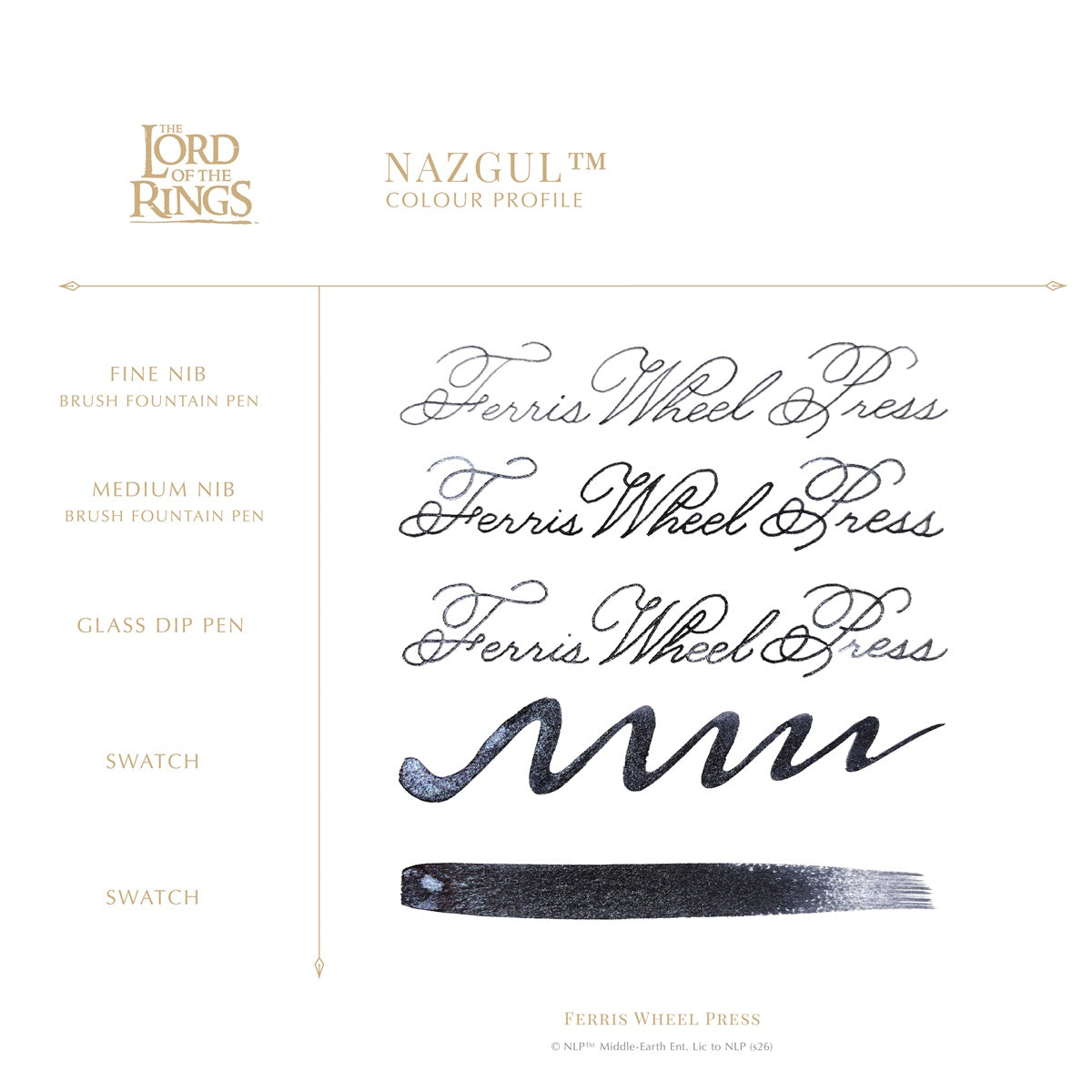 【ご予約受付中｜8/26発売】Ferris Wheel Press/インク/ The Lord of the Rings 25th Anniversary Collection - Nazgul 38ml
