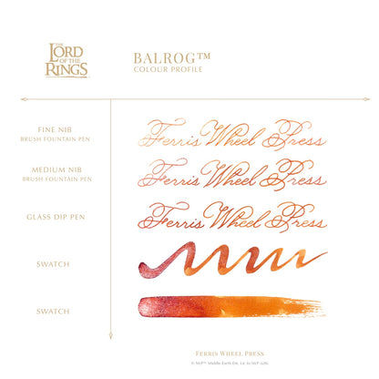 【ご予約受付中｜8/26発売】Ferris Wheel Press/インク/ The Lord of the Rings 25th Anniversary Collection - Balrog 38ml