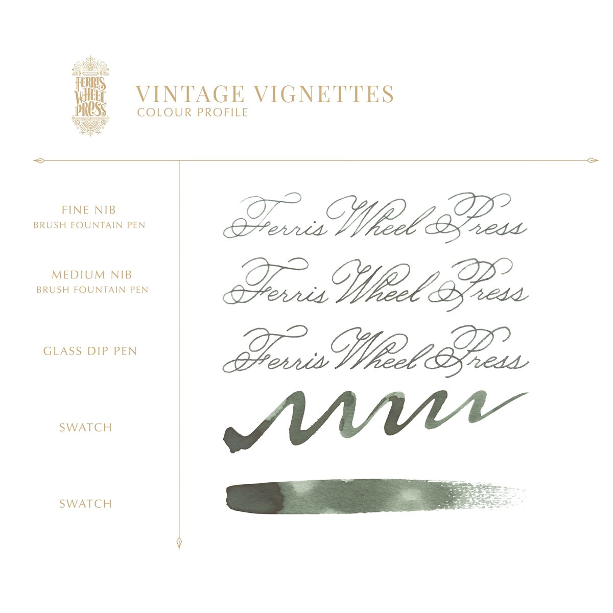 【ご予約受付中｜11/6発売予定】Ferris Wheel Press/インク/Vintage Vignettes 38ml
