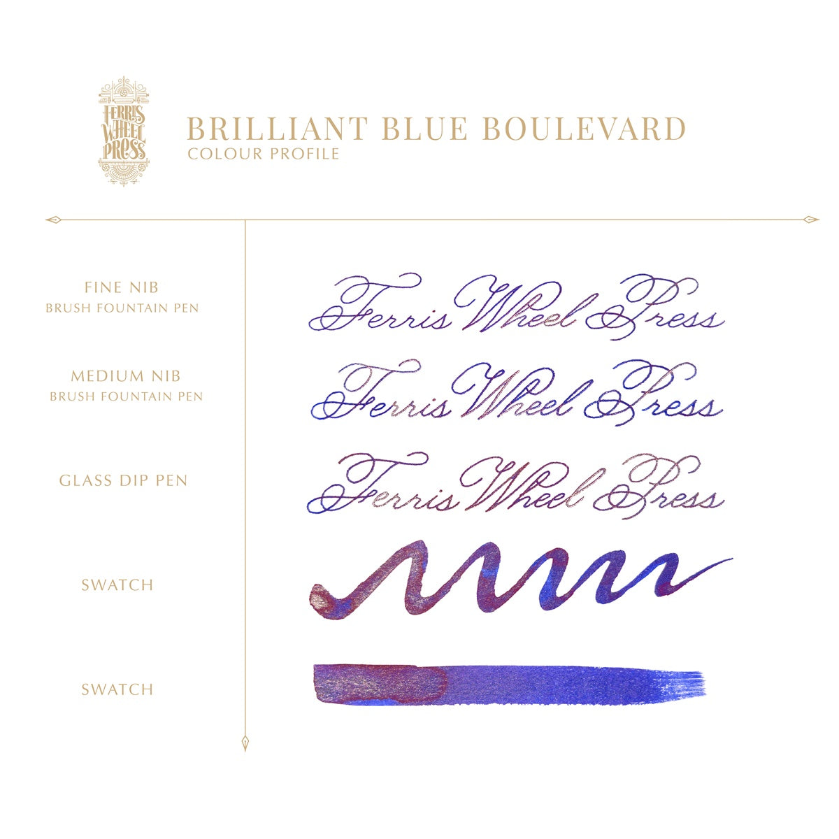 【ご予約受付中｜11/6発売予定】Ferris Wheel Press/インク/Brilliant Blue Boulevard 38ml