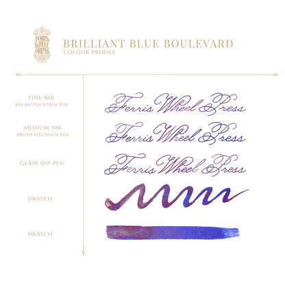 【ご予約受付中｜11/6発売予定】Ferris Wheel Press/インク/Brilliant Blue Boulevard 38ml