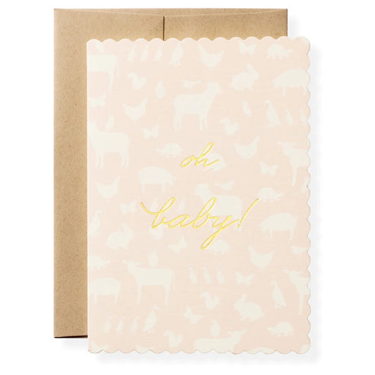 Karen Adams/Single Card/Oh Baby Girl Greeting Card