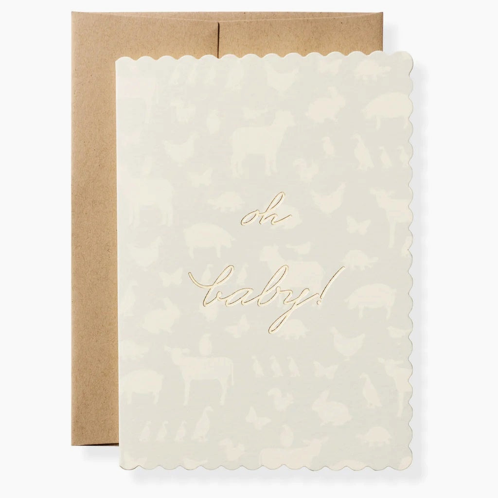 Karen Adams/シングルカード/Oh Baby Boy Greeting Card