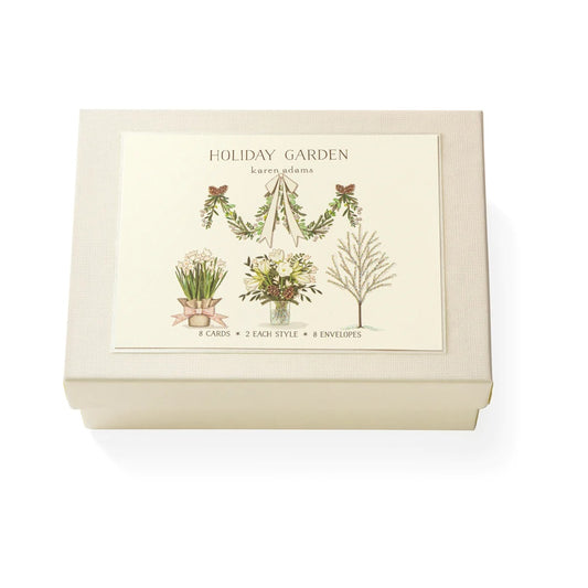 Karen Adams/Box Card/Holiday Garden Note Card Box