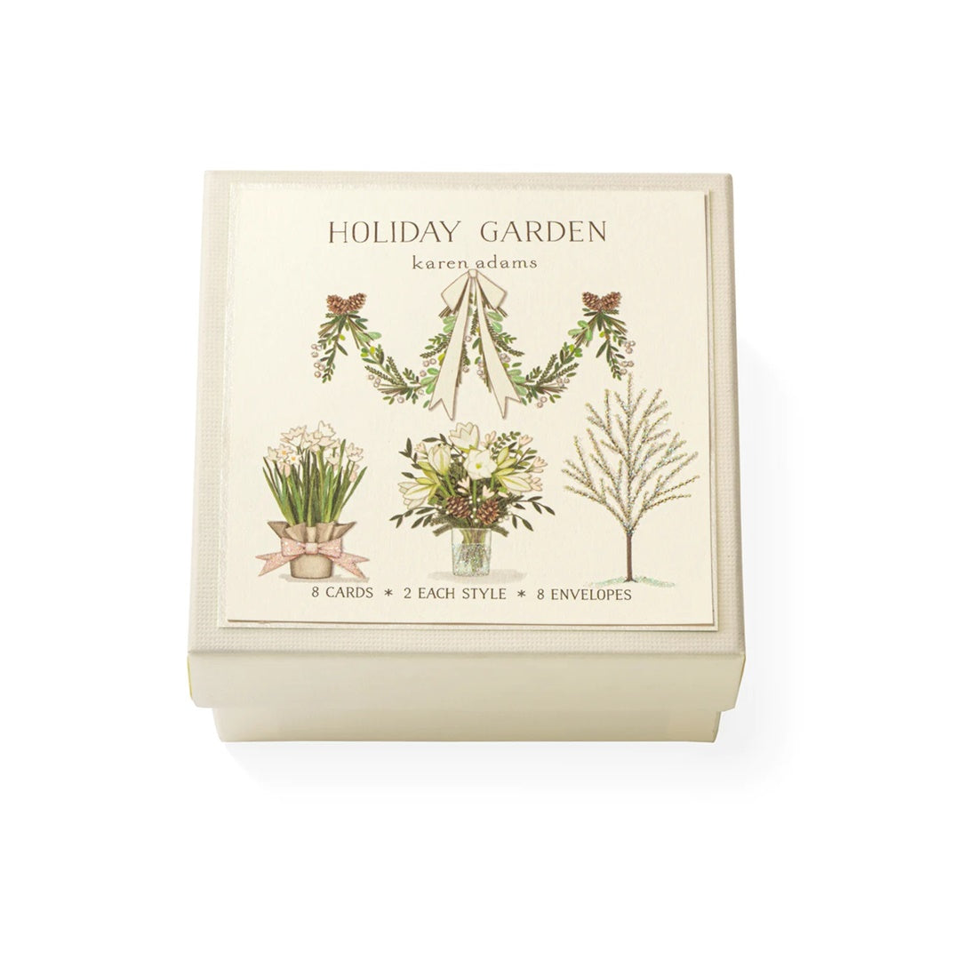 Karen Adams/ミニボックスカード/Holiday Garden Gift Enclosure Box