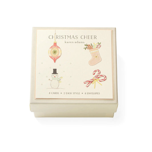 Karen Adams/Mini Box Card/Christmas Cheer Gift Enclosure Box