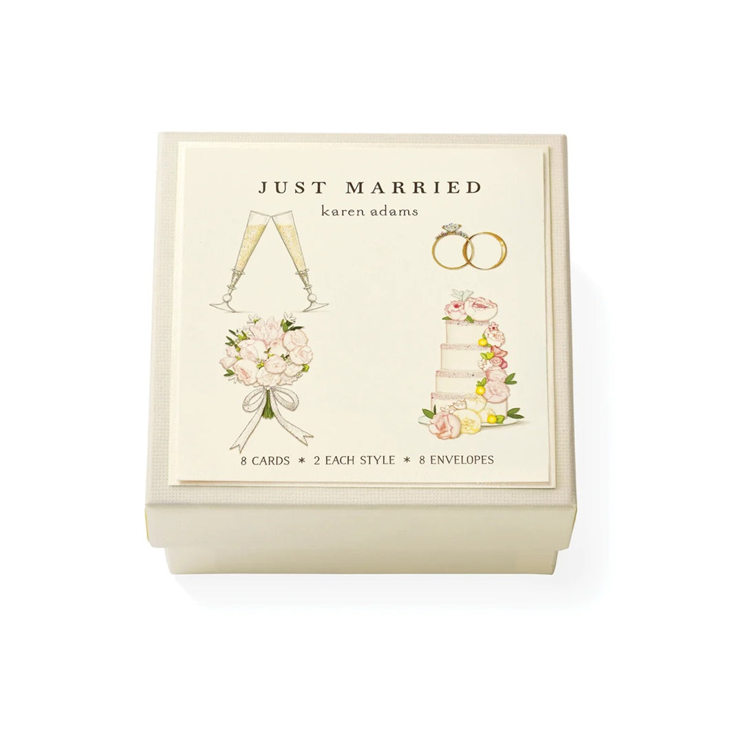 Karen Adams/ミニボックスカード/Just Married Gift Enclosure Box