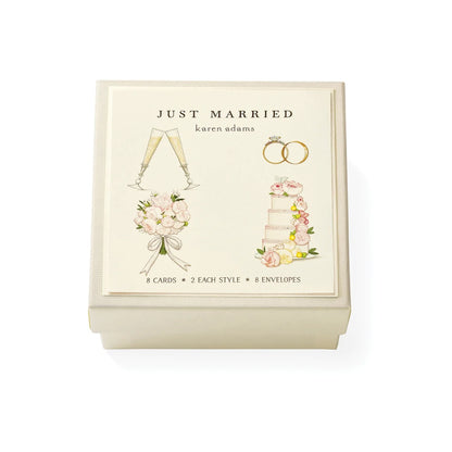 Karen Adams/ミニボックスカード/Just Married Gift Enclosure Box