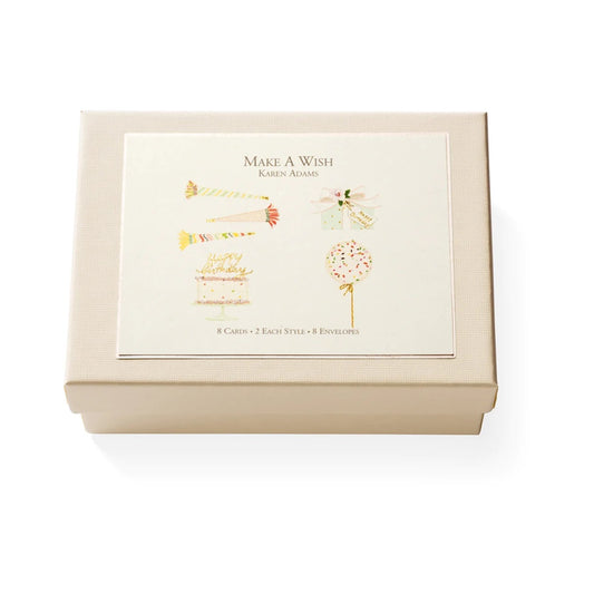 Karen Adams/Box Card/Make a Wish Note Card Box