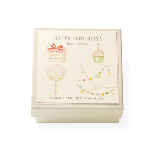 Karen Adams/ミニボックスカード/Happy Birthday Gift Enclosure Box