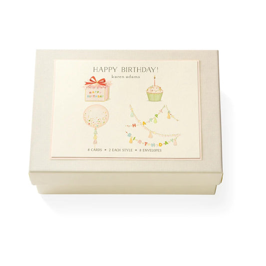 Karen Adams/ボックスカード/Happy Birthday Note Card Box