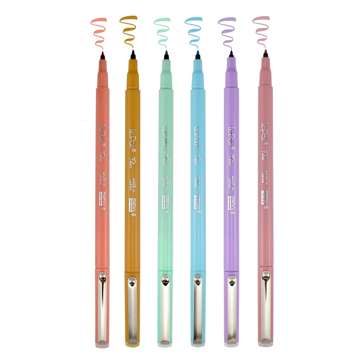 MARVY/ブラッシュカリグラフィー/LePen Flex Pastel Color Set