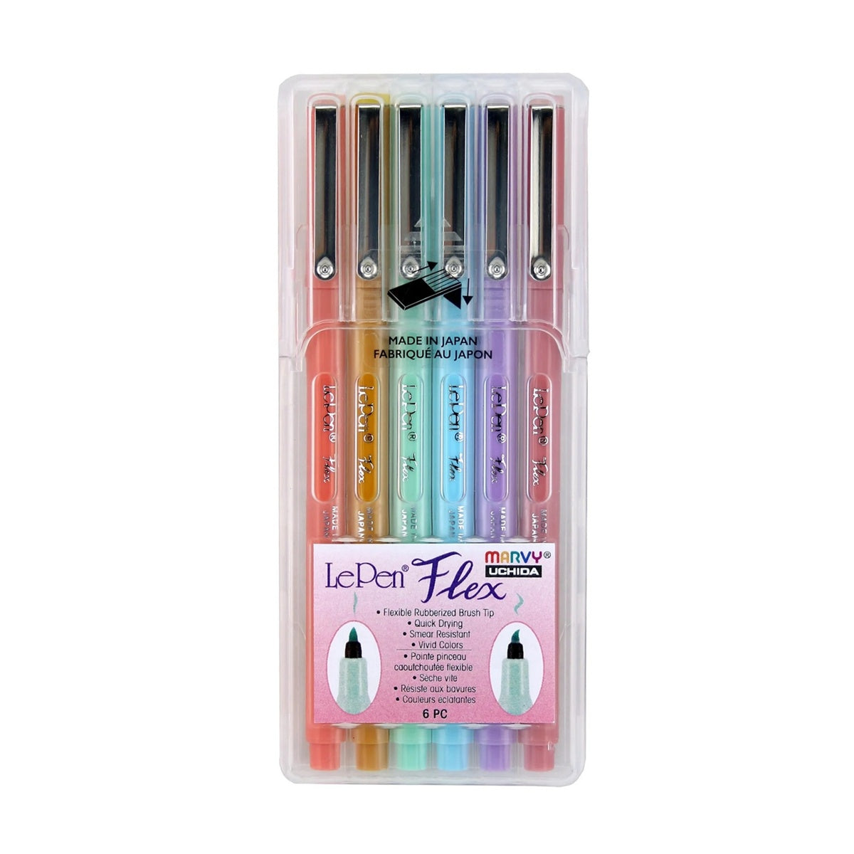 MARVY/ブラッシュカリグラフィー/LePen Flex Pastel Color Set