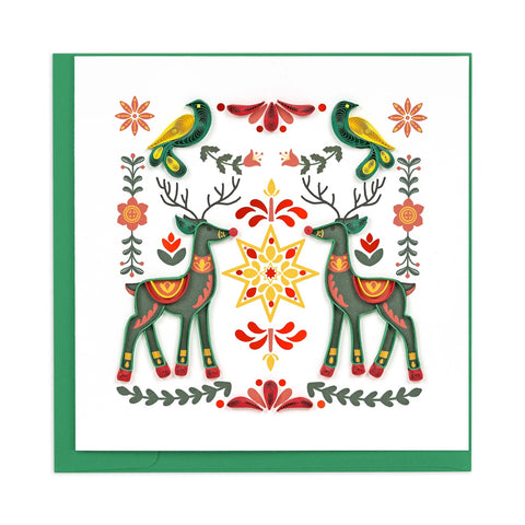 Quilling Card/グリーティングカード/Scandinavian Christmas