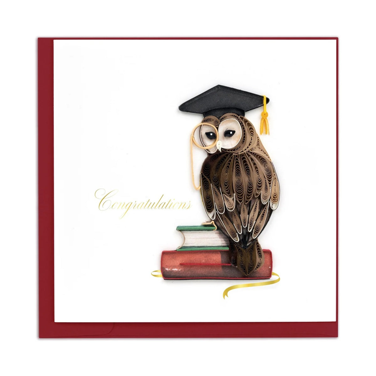 Quilling Card/グリーティングカード/Graduation Owl
