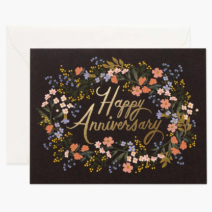 Rifle Paper/Single Card/Anniversary Wreath