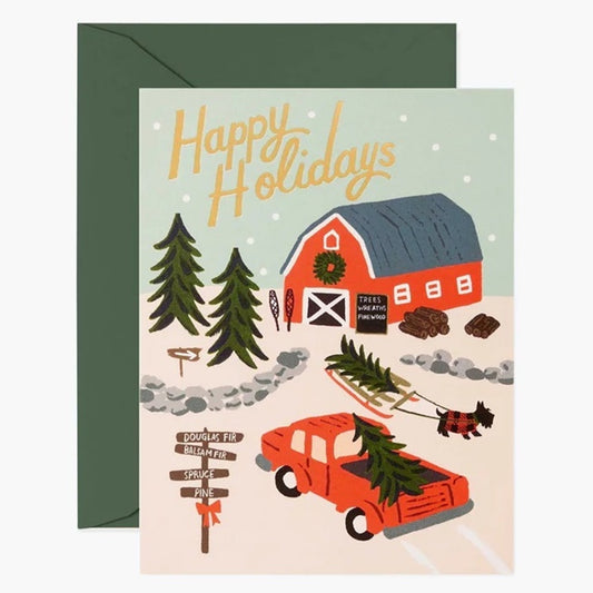 Rifle Paper/Single Card/Holiday Tree Farm