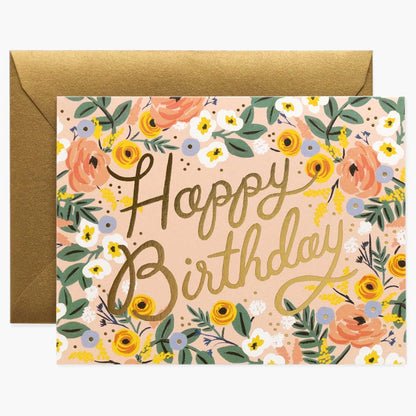 Rifle Paper/シングルカード/Rose Birthday