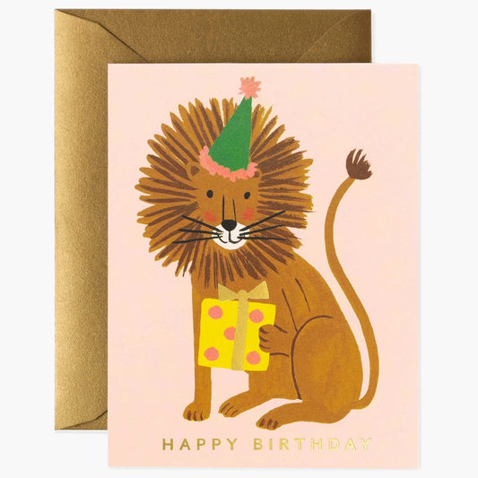 Rifle Paper/シングルカード/Lion Birthday