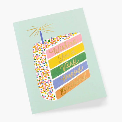 Rifle Paper/シングルカード/Cake Slice Birthday