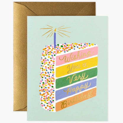 Rifle Paper/シングルカード/Cake Slice Birthday