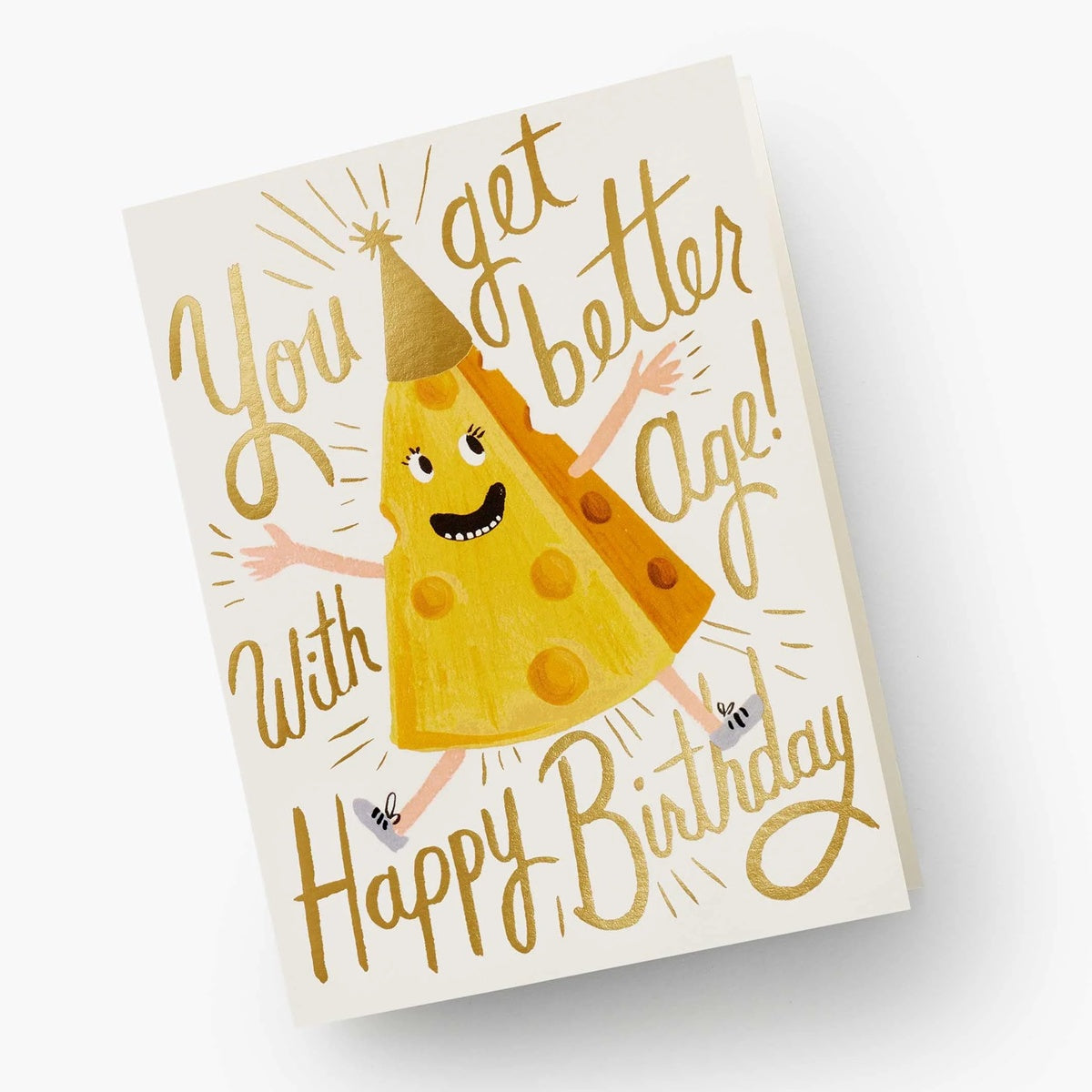 Rifle Paper/Single Card/Cheese Birthday
