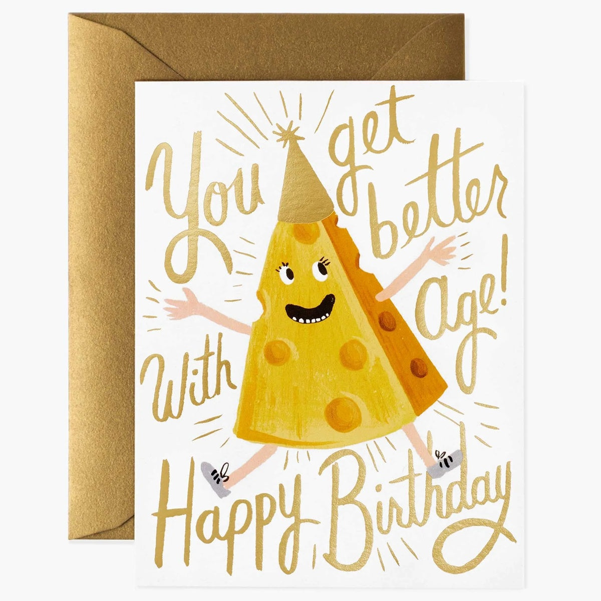 Rifle Paper/Single Card/Cheese Birthday