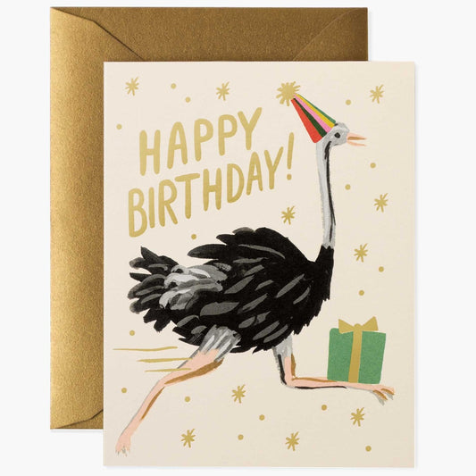 Rifle Paper/シングルカード/Ostrich Birthday