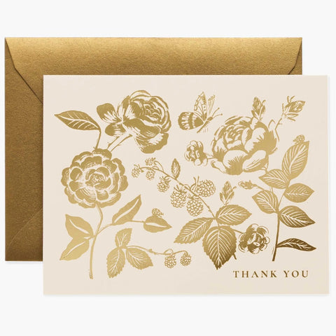 Rifle Paper/Single Card/English Rose Thank You